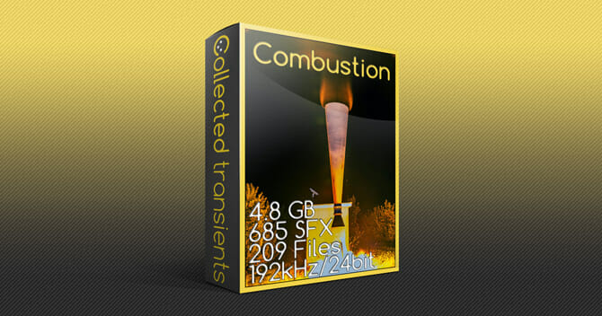 Combustion sound effects library