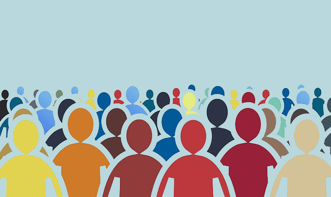 crowd of people illustration