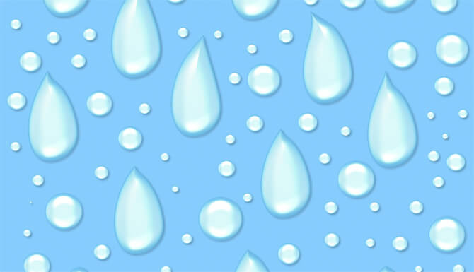 Illustrated water drips