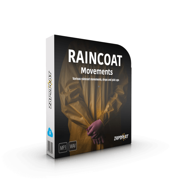 Free raincoat movements sound effects pack