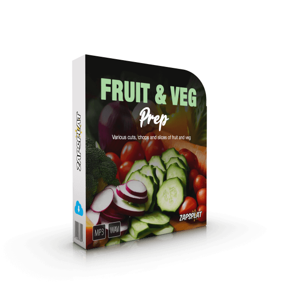 Fruit and veg prep sound effects pack
