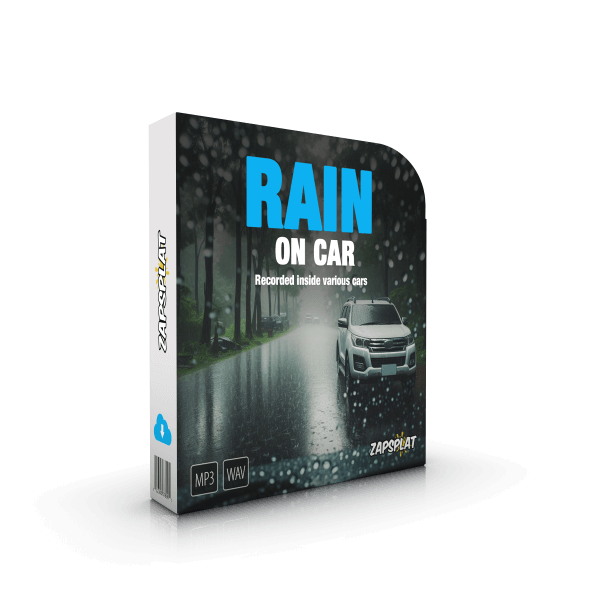 Free rain on car sound effects pack