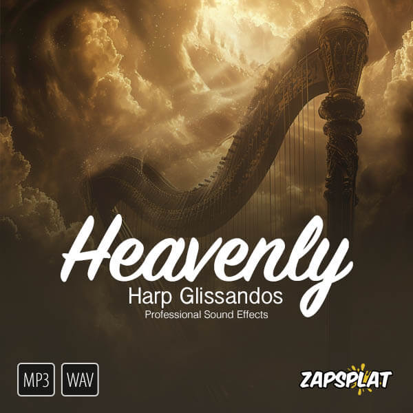 Heavenly harp glissandos sound effects