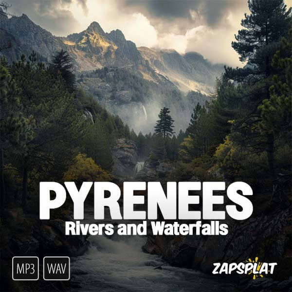 Pyrenees rivers and waterfalls sound effects