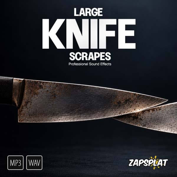 Large knife scrapes sound effects pack
