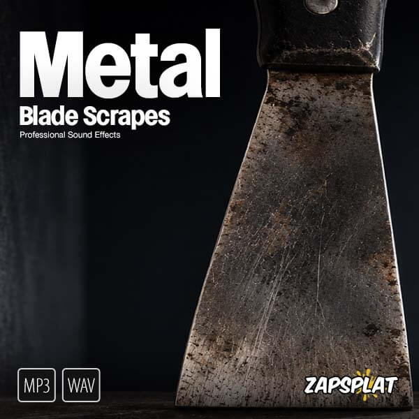 Metal blade scrapes sound effects pack